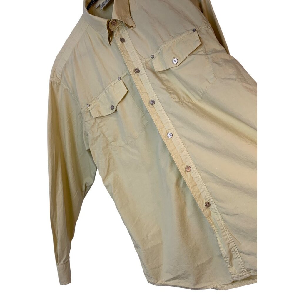 VTG 90s Versace Jeans Signature Mens Button-Up Cotton Shirt Size S Italy  RAA104